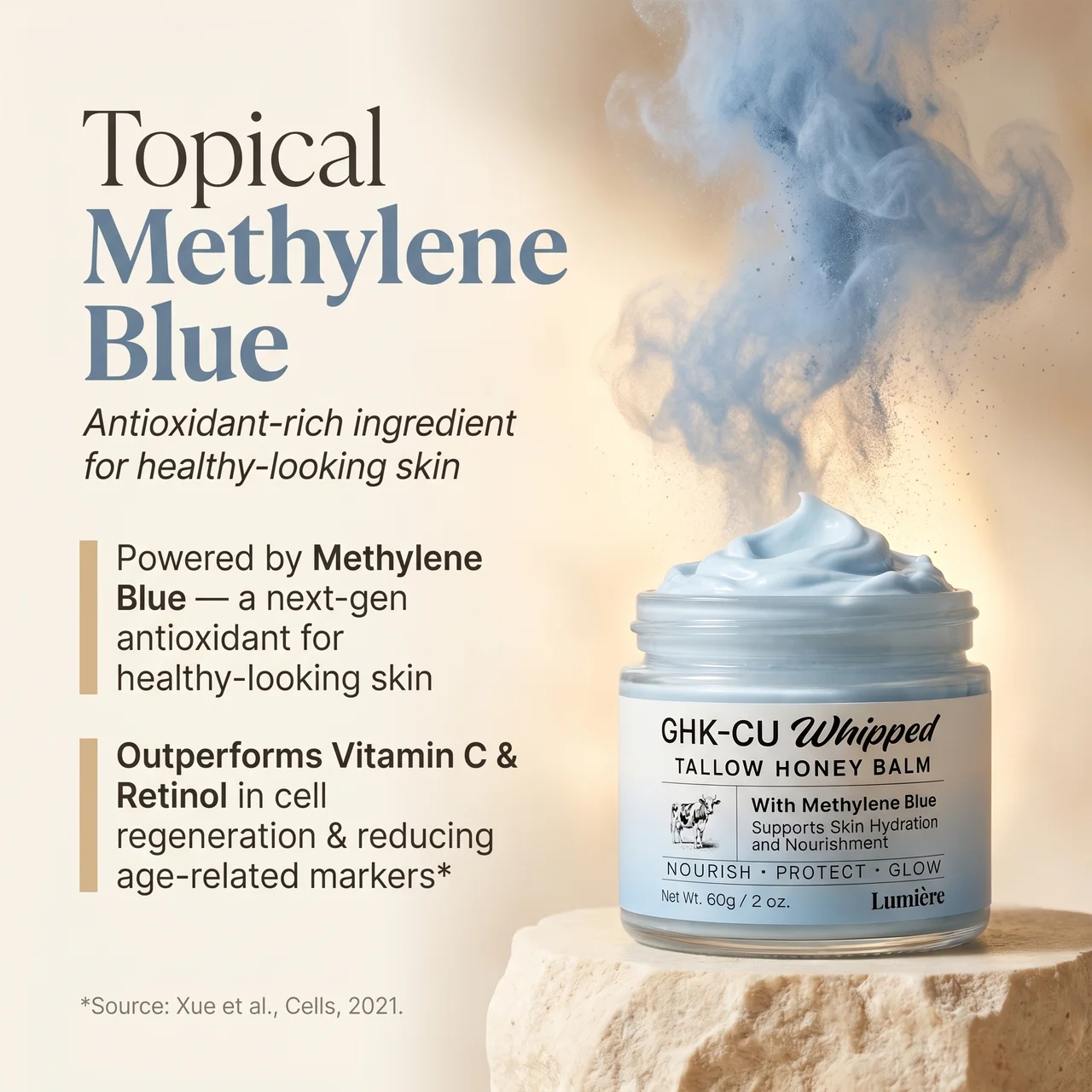 Topical Methylene Blue for healthy skin